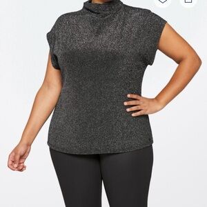 Calvin Klein Black Shimmer Blouse
